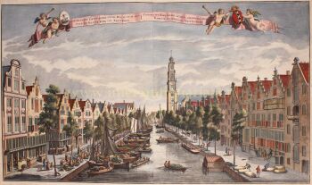 Amsterdam, Prinsengracht - Jan Schenk after Abraham Rademaker, ca. 1720 by Artista Sconosciuto