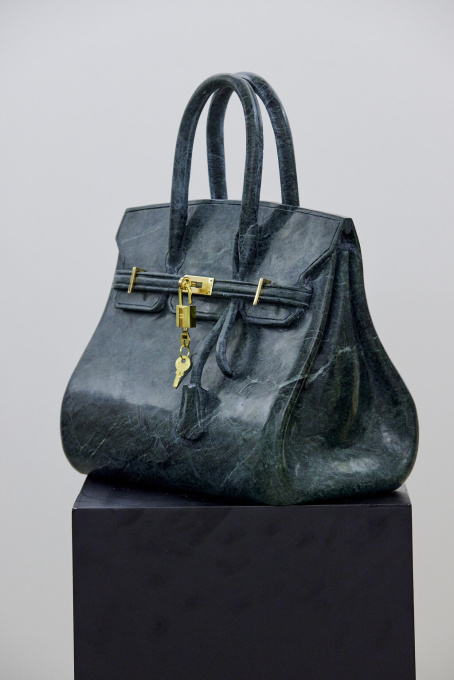 Green Marble Bag by Phantom Art