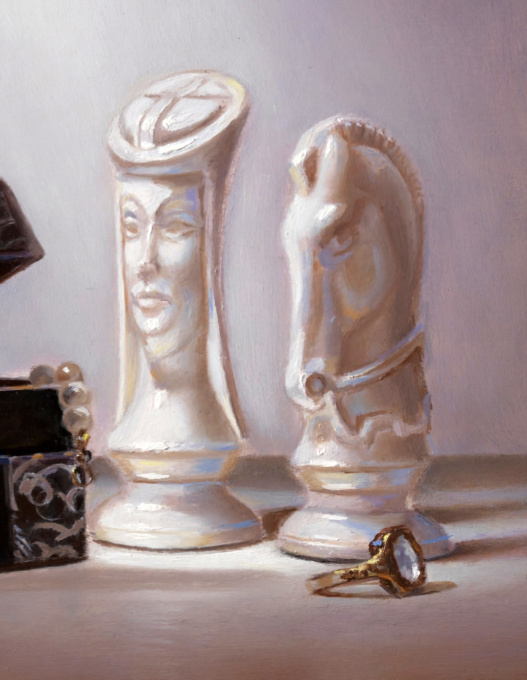 The lady and the horse by Peter van den Borne