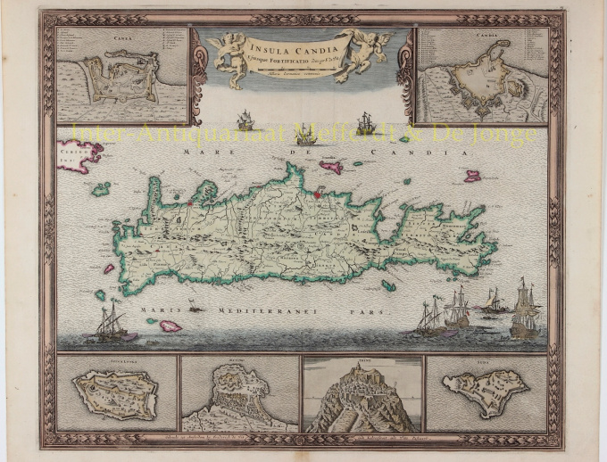 Map of Crete  by Frederick de Wit