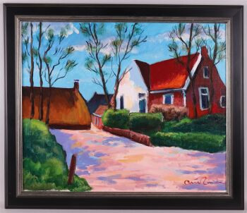 Gezicht op Garnwerd by Arie Zuidersma
