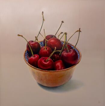 Kom met kersen by Kees Blom