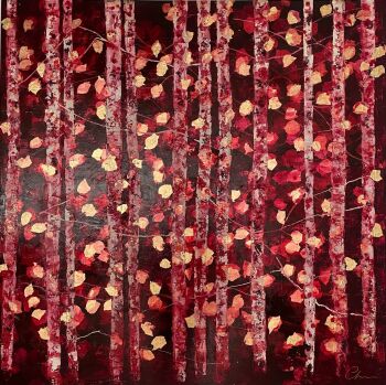 Deep Red Woods by Chelsea Davine