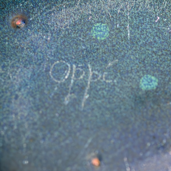 A multicoloured enameled copper plate – 1960’s or 1970’s by Oppi Untracht