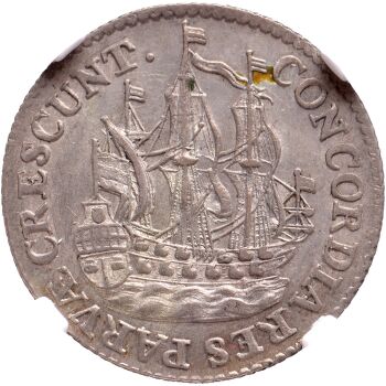 Scheepjesschelling 6 stuiver Utrecht NGC MS 61 by Unknown artist