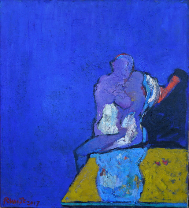 Sitting couple by Ruudt Wackers