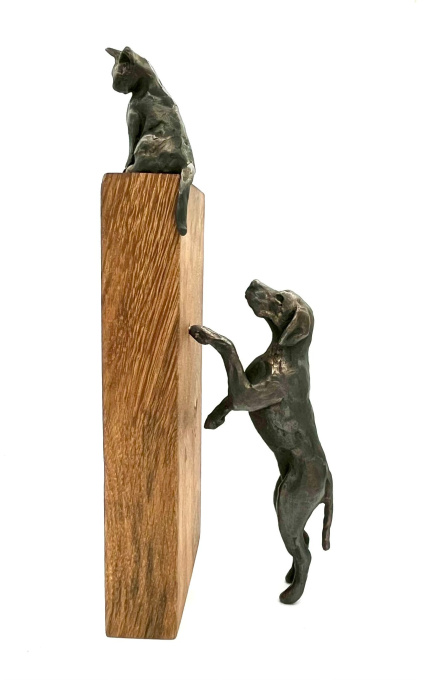 Catch me if you can - Dog & Cat by Natalie de Klijn