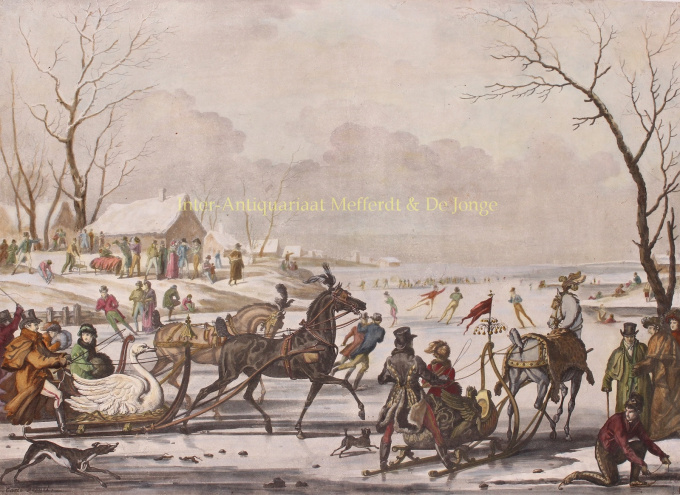 Sleigh racing  by Antoine Jean Gros