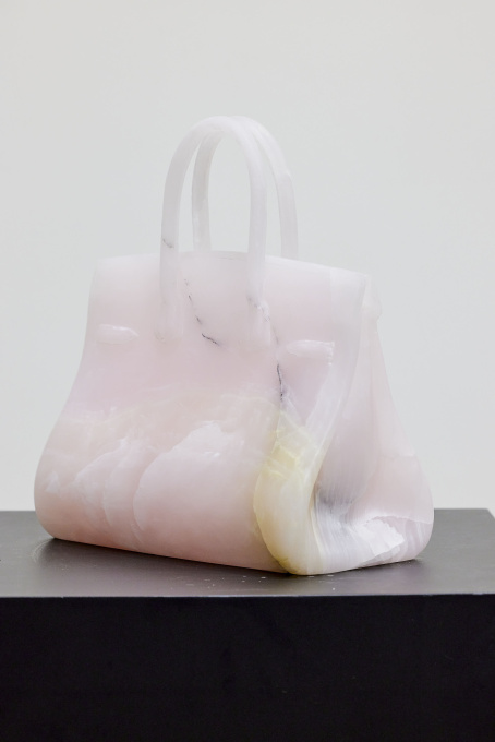 Pink Onyx Marble Bag by Phantom Art