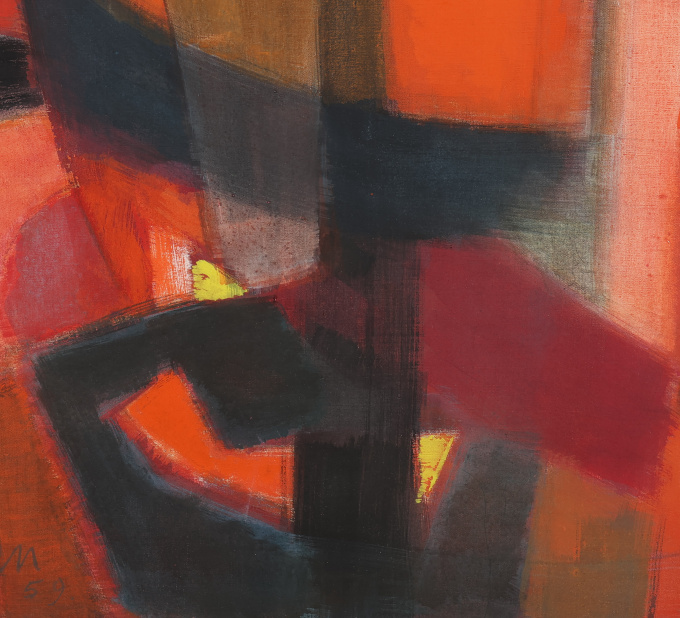 Composition en Rouge by Ernst Leyden