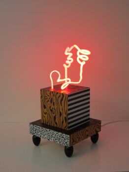 3D-Neon sculpture II by Jozef van der Horst