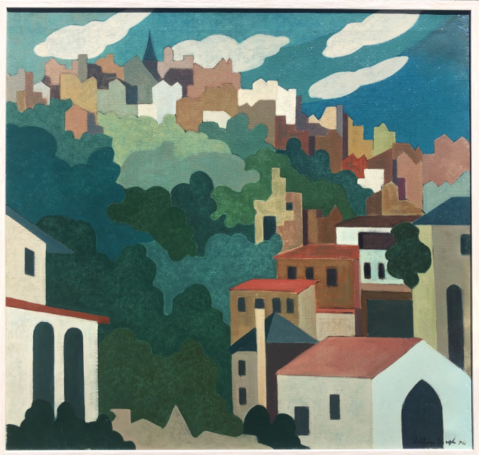 Ligurian Town in the Mountains by Willem Borgh