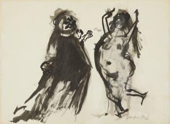 Two figures by Pieter Defesche