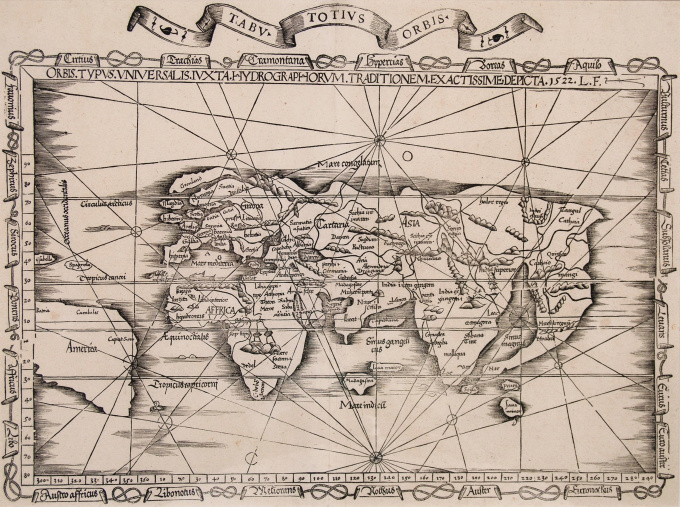 World antique map by Laurent Fries
