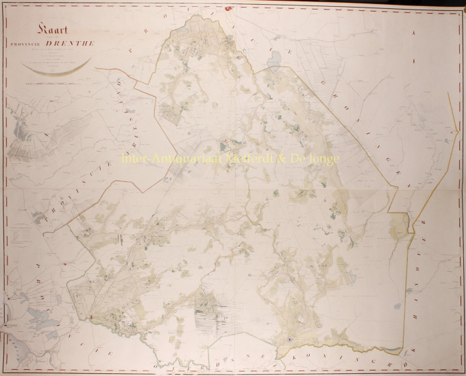 Wall map Drenthe by Anthony Wernecke