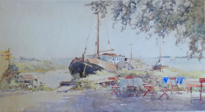 Loosdrecht in de zomer by Cornelis Vreedenburgh