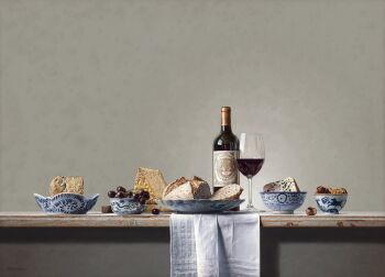 Still life with "Château Pichon Longueville Baron 2021" by Roman & Henriëtte Reisinger