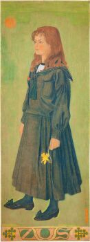 Portret van Helena (Zus) Henny (1885-1921) by Jan Toorop