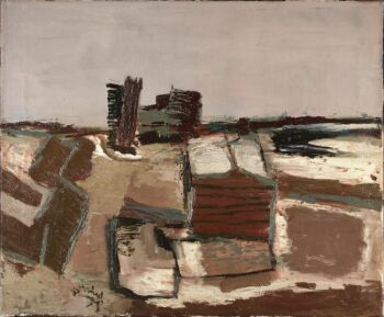 Vroege winter in Loosduinen / Early winter in Loosduinen , 1957 by Jan van Heel