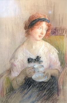 Portret van Madeleine Zillhardt (1863-1950) by Louise Catherine Breslau
