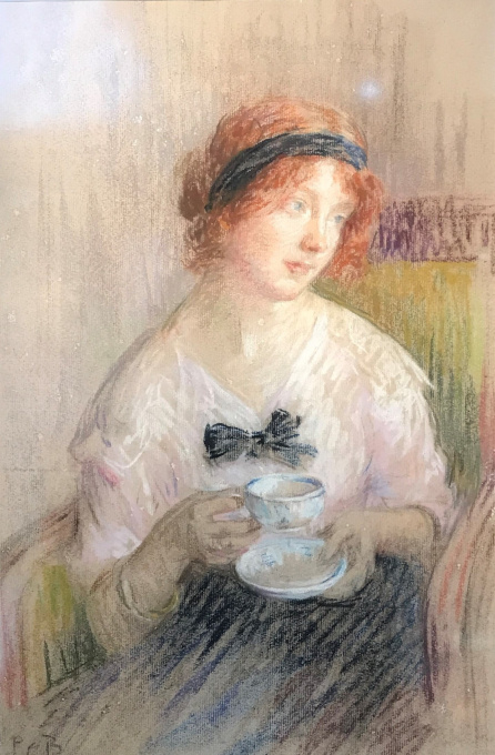 Portret van Madeleine Zillhardt (1863-1950) by Louise Catherine Breslau