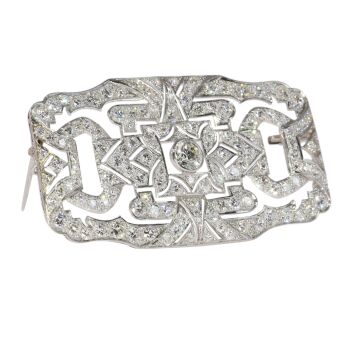 Glamour Revisited: The 1950s Art Deco Diamond Brooch by Unknown artist