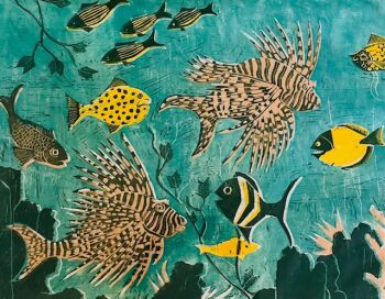 Zeeduivels in aquarium by Jeanne Bieruma