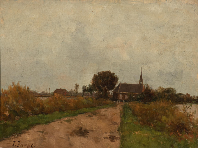 Kerklaan te Noorden by Victor Bauffe