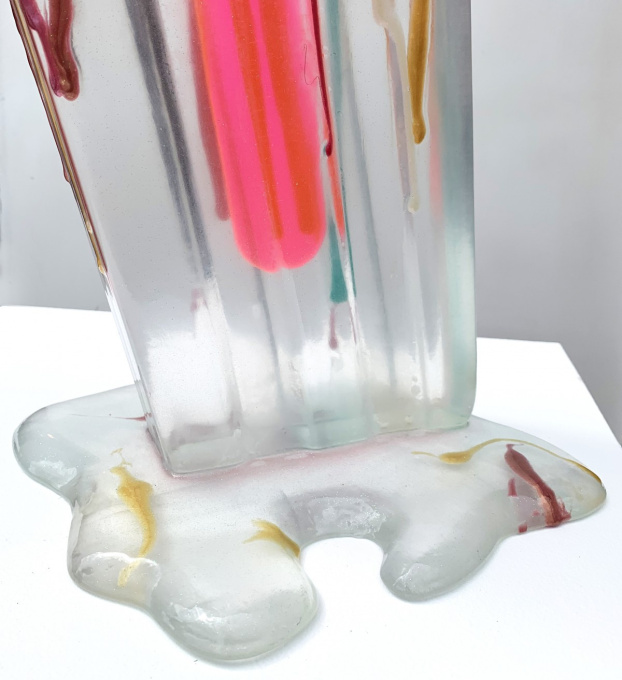 Spatter Clear Popsicle by Betsy Enzensberger