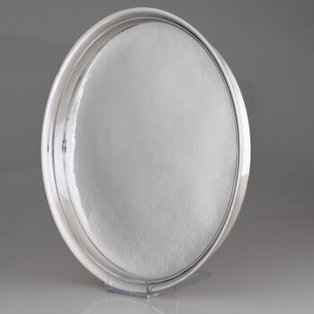 A handmade Sterling silver dish, with hammered surface, model TW 276 – Kultakeskus, Finland 1965 by Tapio Wirkkala
