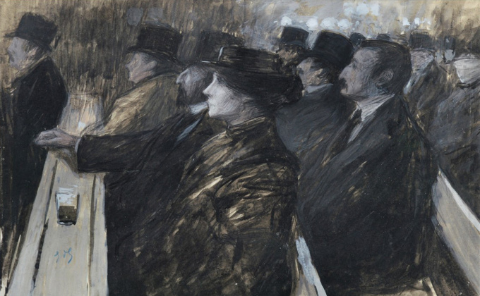 In the theatre by Willem Vaarzon Morel