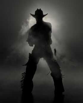 Cowboy Study #1, American West by Dean West