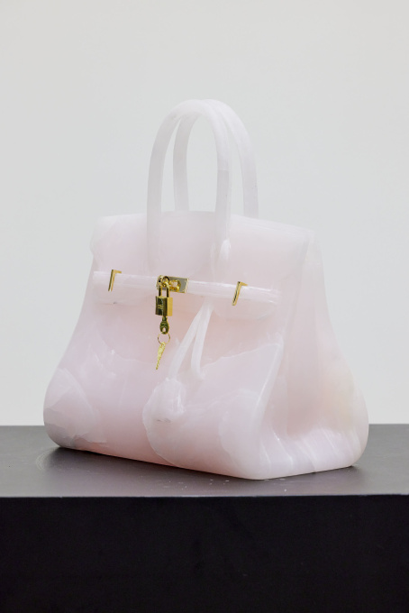Pink Onyx Marble Bag by Phantom Art