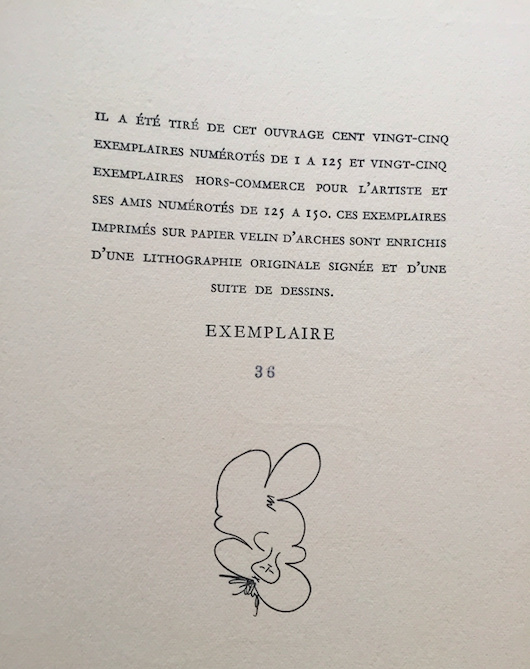 A rare signed lithograph by Pablo Picasso circa 1960 by Pablo Picasso