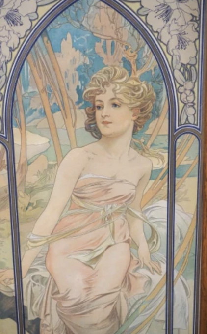 Les heures du jour by Alphonse Mucha