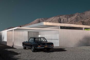Mountain Mercedes - Midnight Modern by Tom Blachford