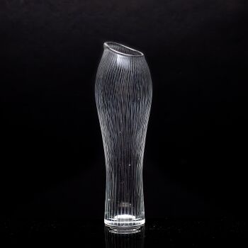 A largest size crystal Art-object ‘Varsanjalka’ (Foal’s Foot), model 3215 – Iittala Finland by Tapio Wirkkala