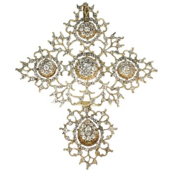 French antique gold Normandic cross Georgian period by Unknown artist