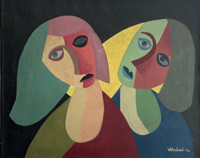 Two women by Wim Strijbosch