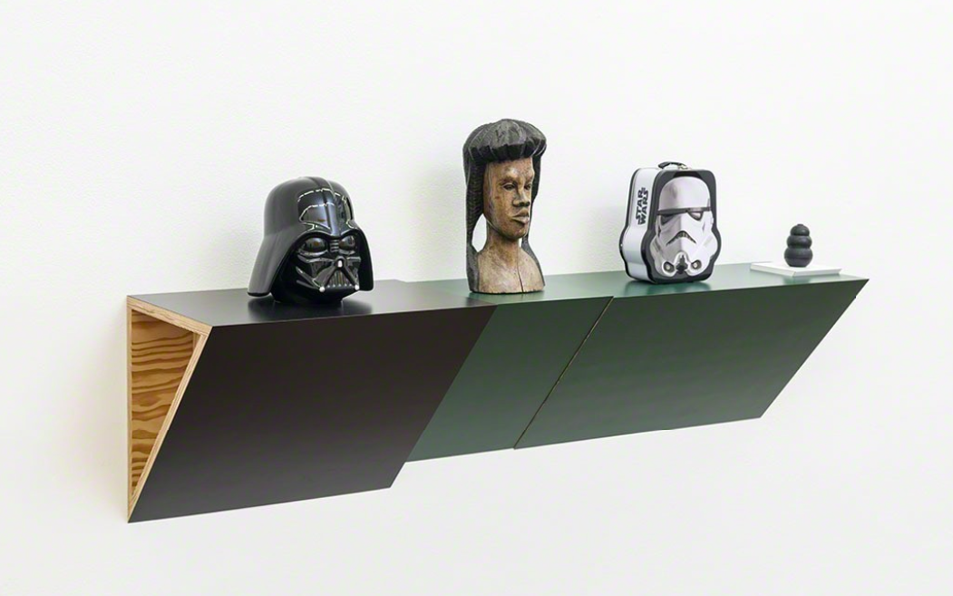Beispiel Neo-Pop-Art: Hain Steinbach, Keksdose, jamaikanischer Kopf, Stormtrooper, Hundekauen, 2016
