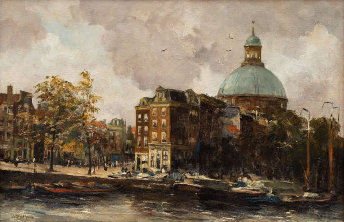 Koepelkerk aan de Singel (Amsterdam) by Hobbe Smith