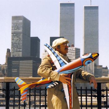 Karel Appel in New York I by Nico Koster