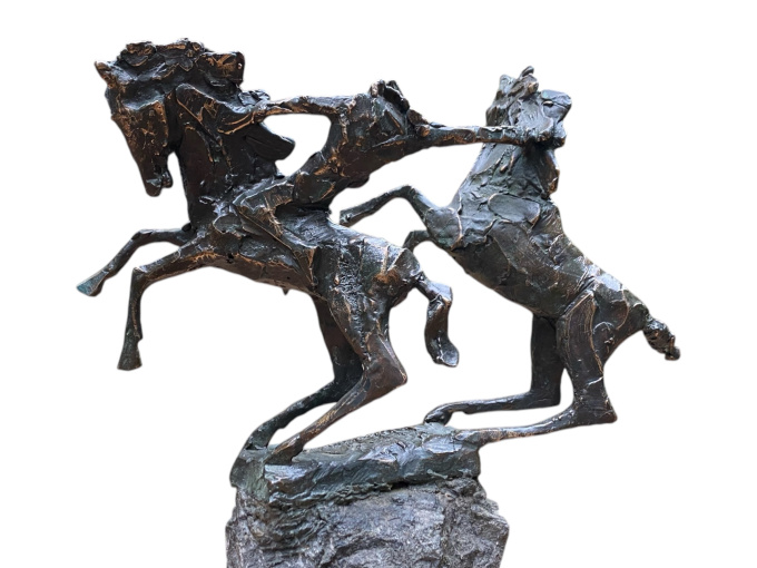 Amazone Twee Paarden by Jits Bakker