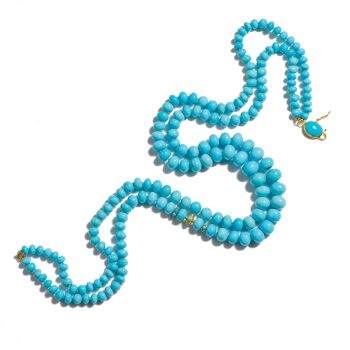 Turquoise 18K Gold Necklace by Its My Gemme