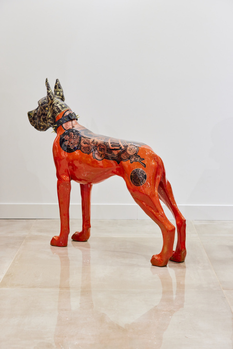 LV Red Danish Dog by Ghost Art