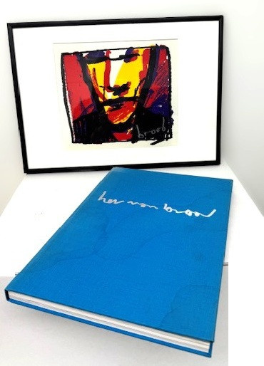 Woedend licht - vintage boek inclusief ingelijste zeefdruk by Herman Brood