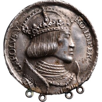 N.d. Charles V dedication medal on his crowning and the planned Imperial Diet in Nuremberg by Unbekannter Künstler