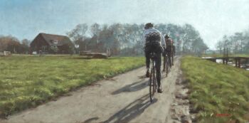 Wielrenners bij Bodegraven by Frans Koppelaar