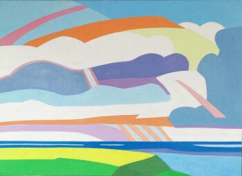 Noordhollands kustlandschap by Paul Overhaus