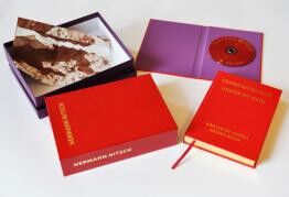 "UNDER MY SKIN" Signed book incl. small artwork and DVD in a matching box by Hermann Nitsch